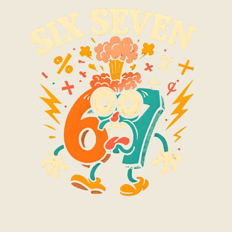 Six Seven 67 Italian Brainrot Nerd Humor Lustig