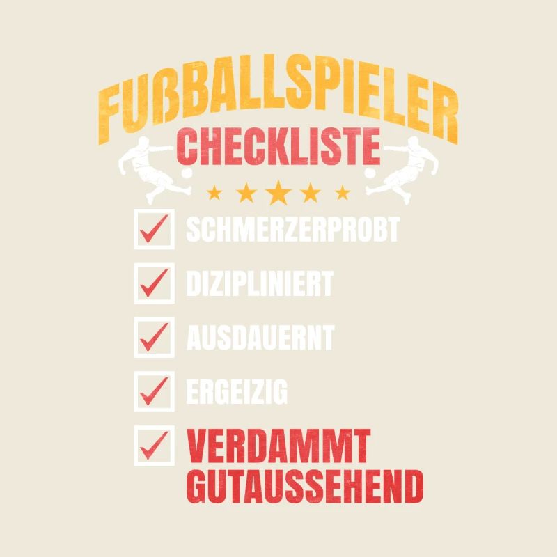 Fussballer Checkliste Training