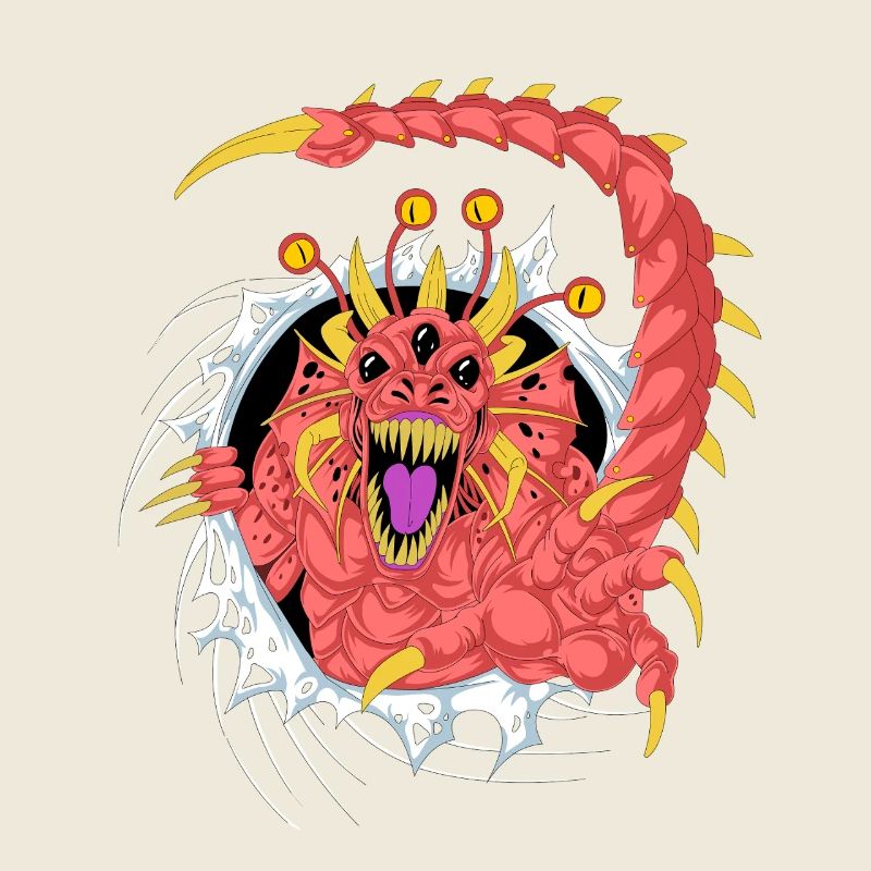 Alien Monster 3D-Shirt