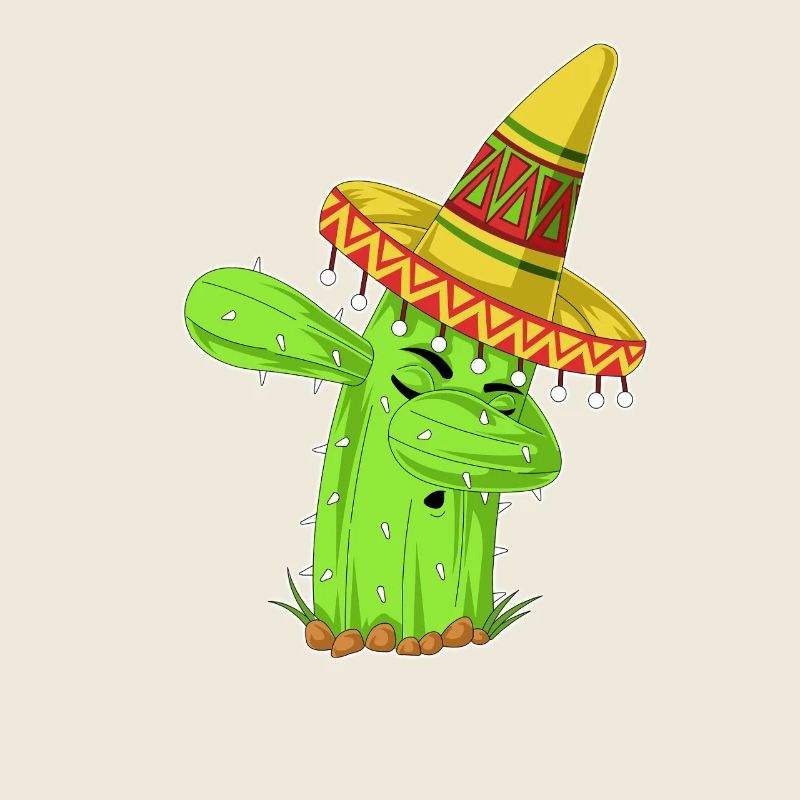 Dabbing Cactus Mexikanisches Hemd