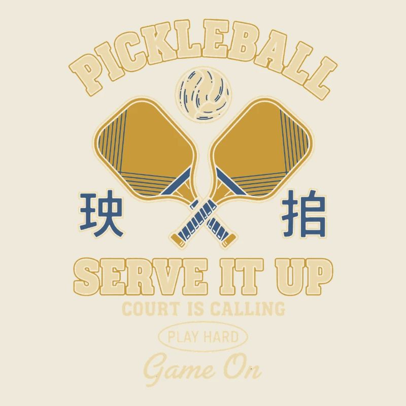 Pickleball Serve It Match Drôle de joueur lancé