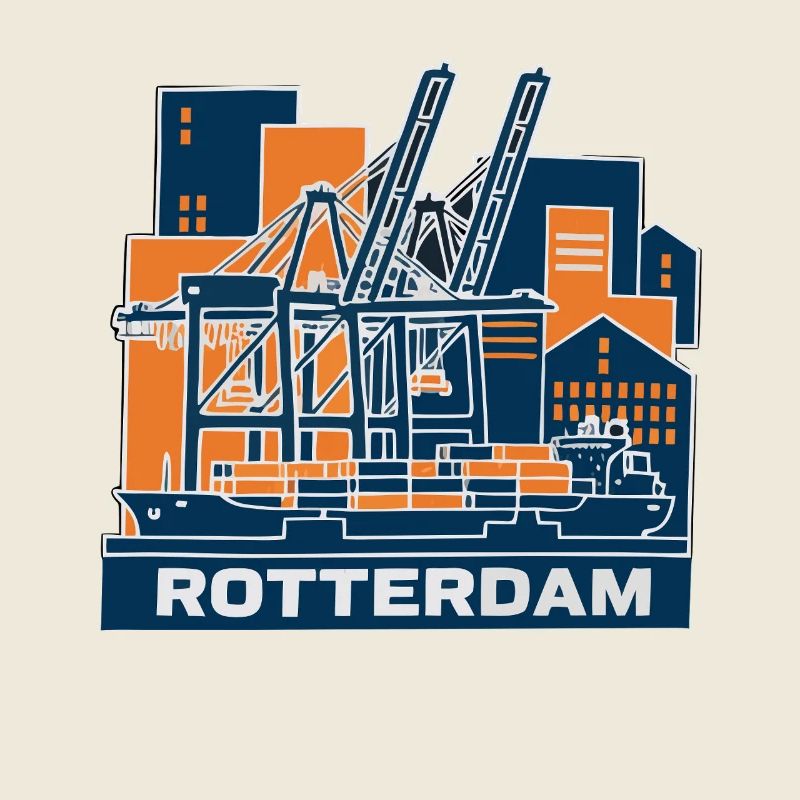 Rotterdam Hafen Kran Containerschiff
