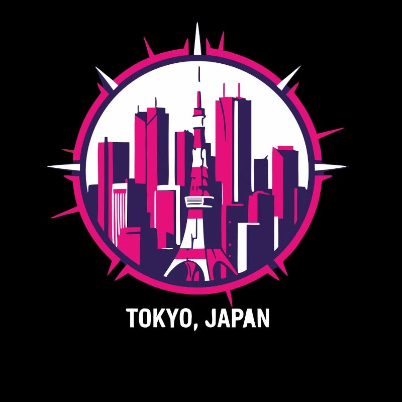 Tokyo Japan Skyline Kompass