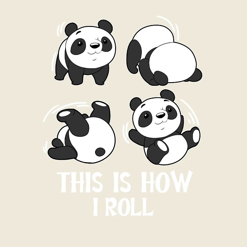 Panda Roll Purzelbaum Rolle Gymnastik 