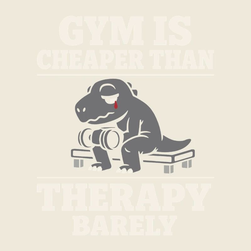 Emo Dinosaurier Lustiges Gym Sad Workout Lifting