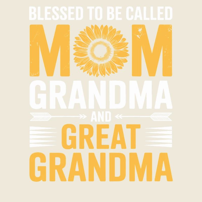 Mama Großmutter Sonnenblumen Design