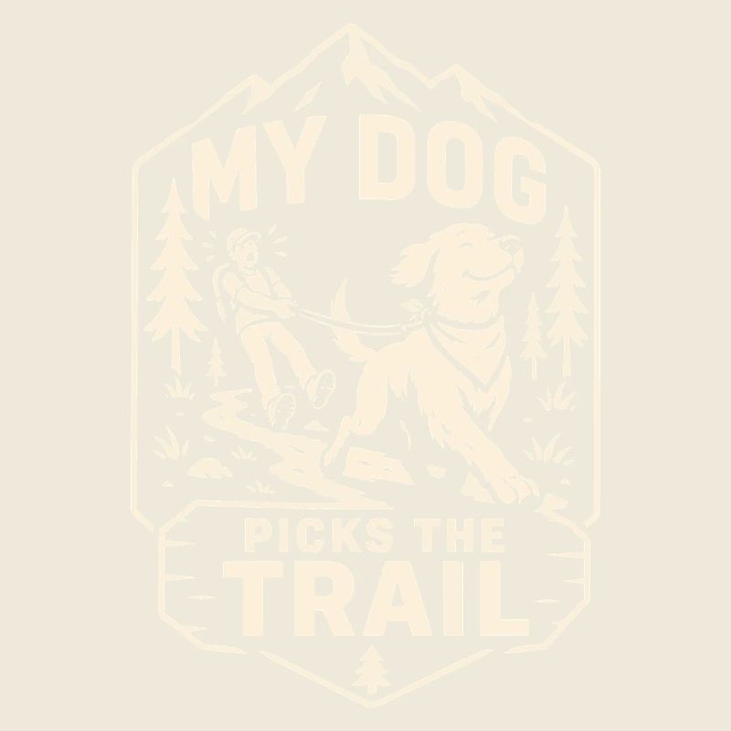Mon chien choisit le design de randonnée sur le sentier