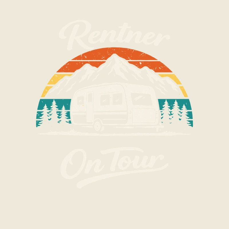 Rentner On Tour Camping Shirt Wohnwagen