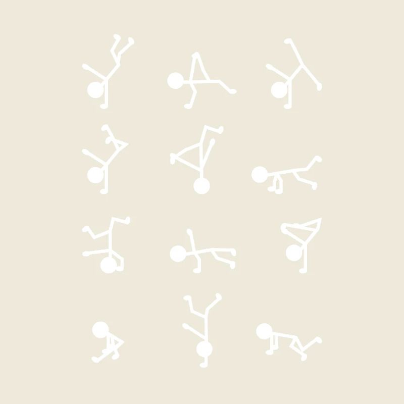 Breakdancer Strichmännchen