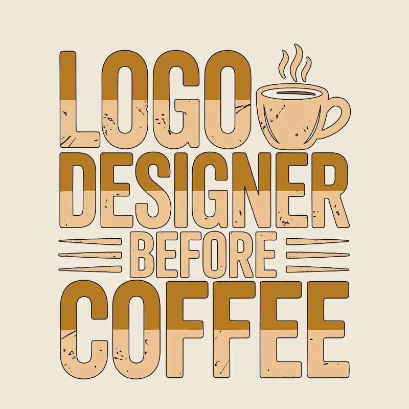 Designer de logo avant designer de marque Amateur de café