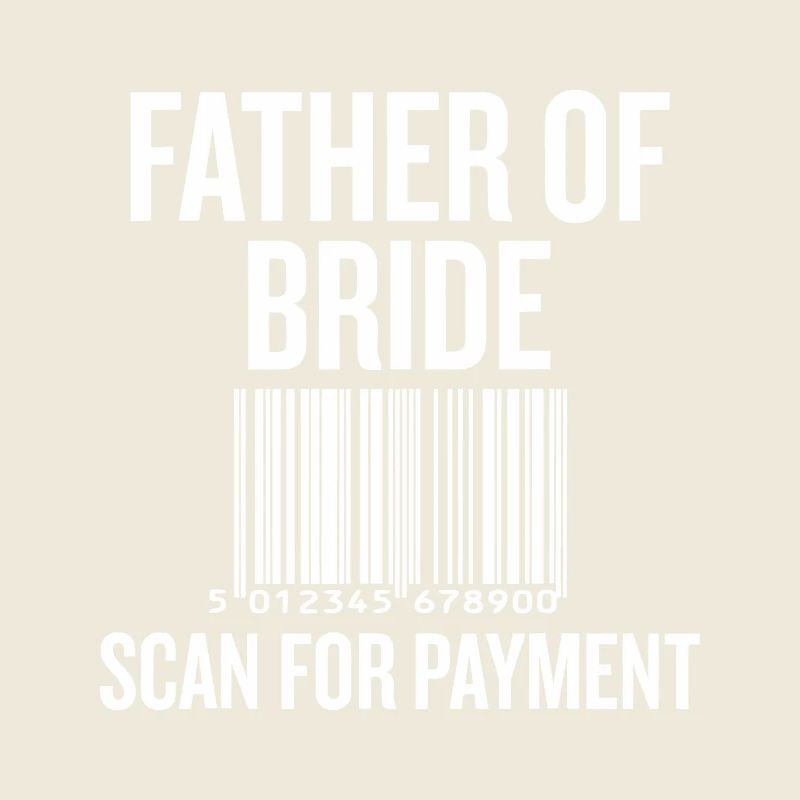 Vater von Bride Barcode Tee
