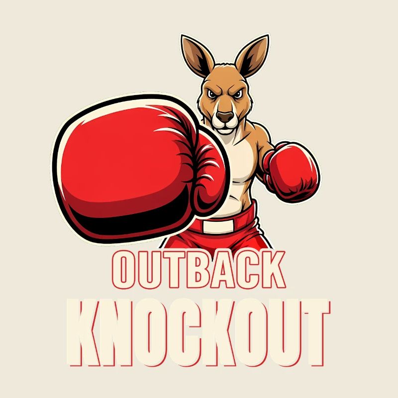 Boxeur kangourou de l’Outback Knockout