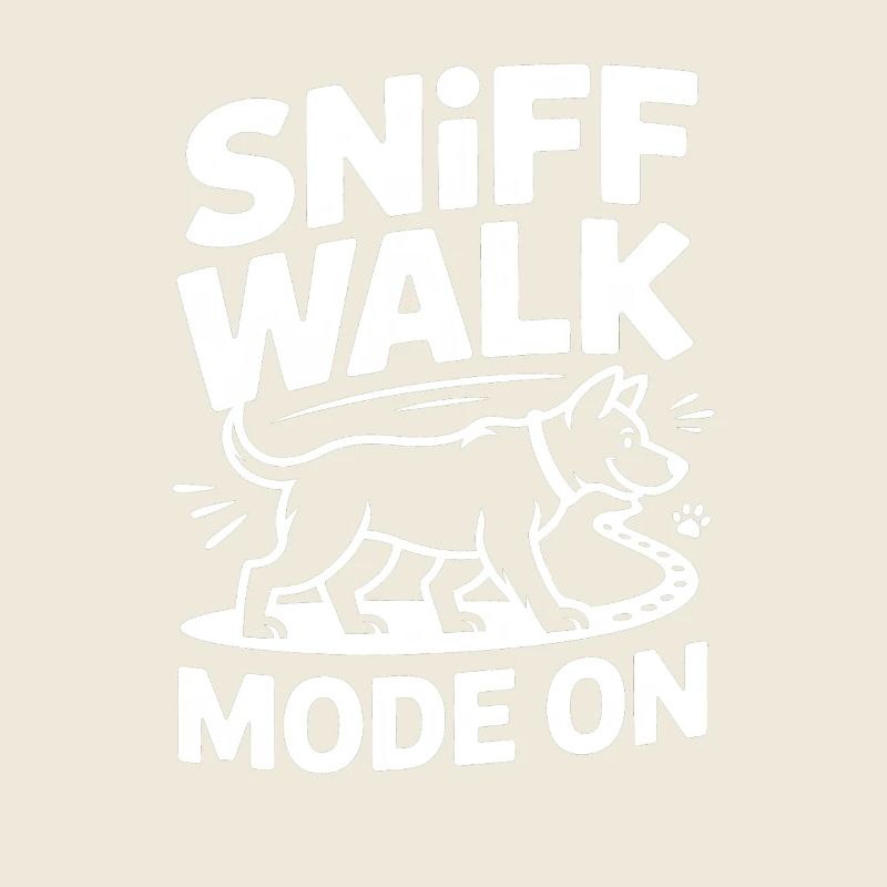 Mode marche reniflée sur le nez du chien Fun