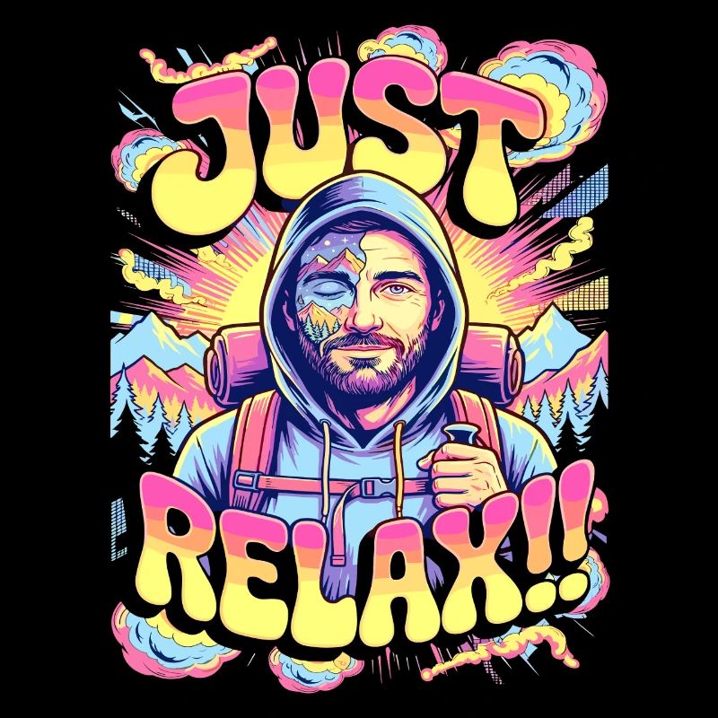 Wanderer Just Relax Berg Abenteuer