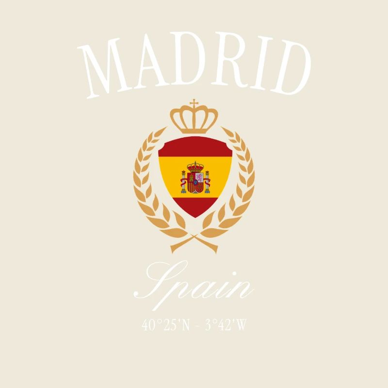 Madrid Spanien Wappen Krone – Reise Souvenir
