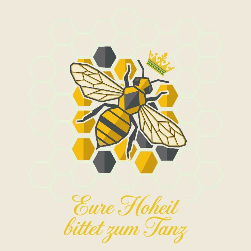 Abeille royale dans le nid d’abeille