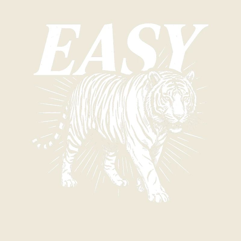 Easy Tiger Vintage Monochrome Grafik