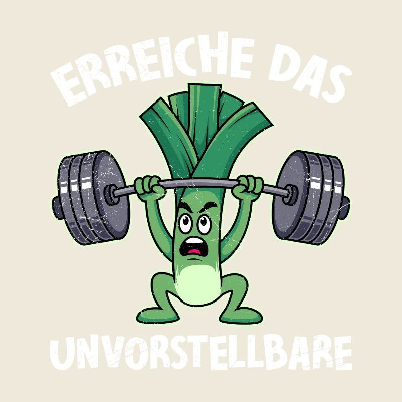 Gewichtheber ERREICHE DAS UNVORSTELLBARE Lustig
