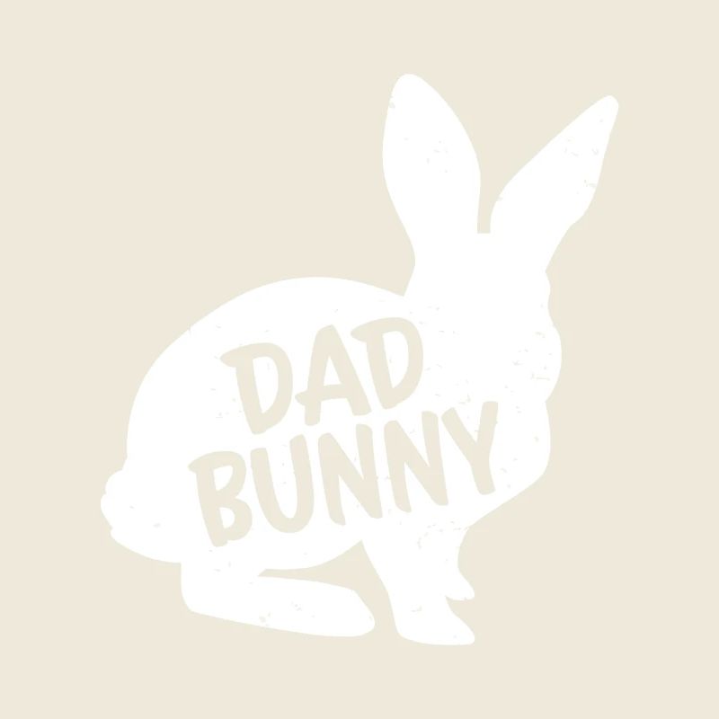 Graphisme de silhouette Papa Lapin