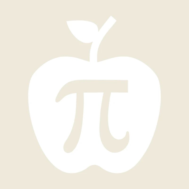 Pi Apple Minimalist Logo