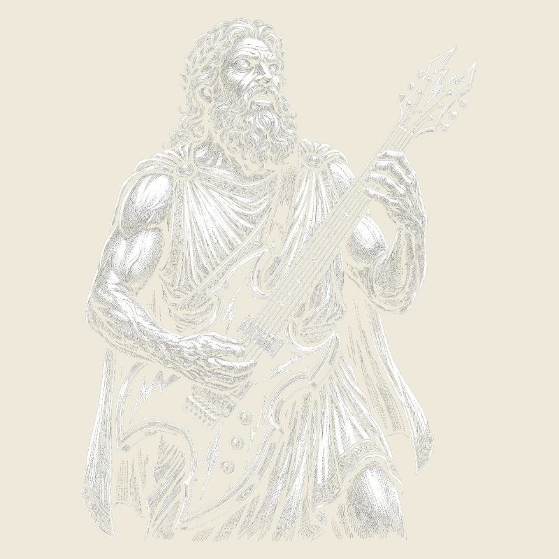 Zeus plays guitar