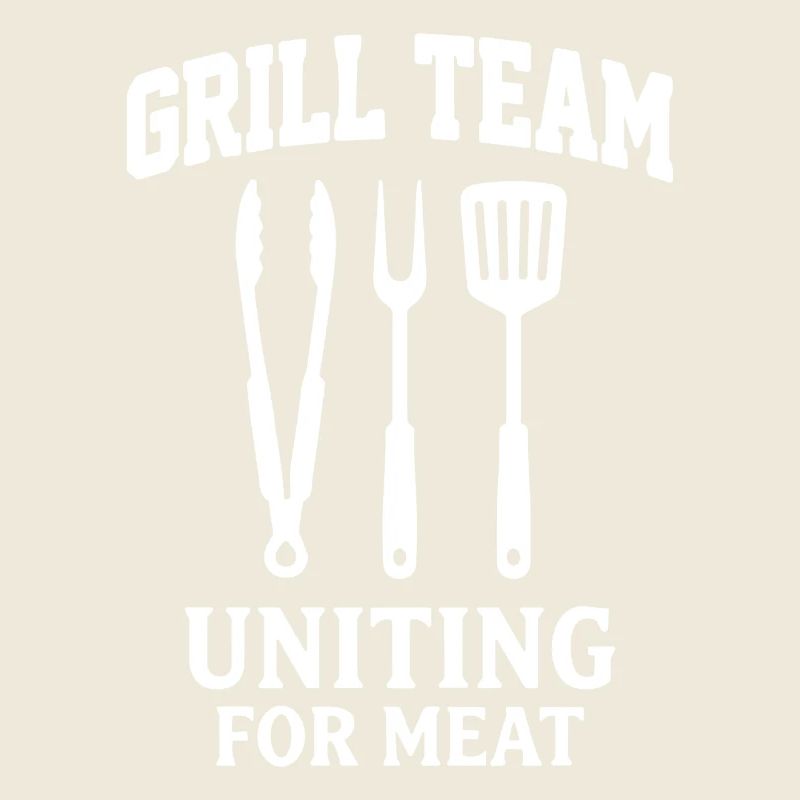 ÉQUIPE DE GRILL UNIE POUR UN BARBECUE DE VIANDE Graphique