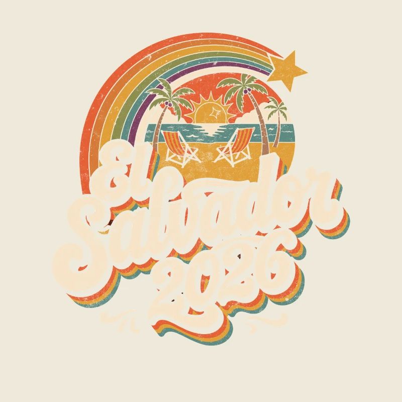 El Salvador Retro Sunset 2026