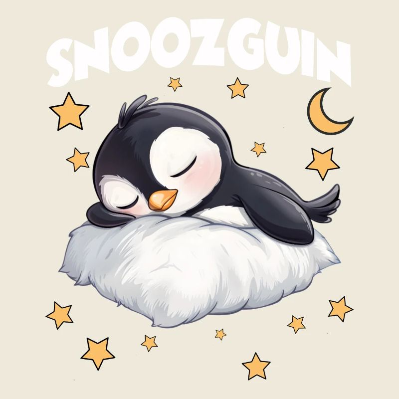 Snoozguin Penguin Pyjama Matinal Fatigué