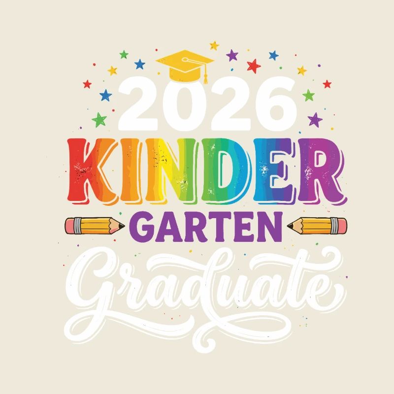 2026 Kindergarten-Absolvent Rainbow