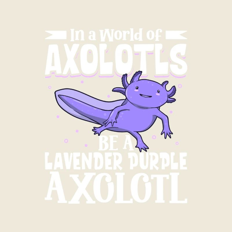 Sei ein Lavender Purple Axolotl