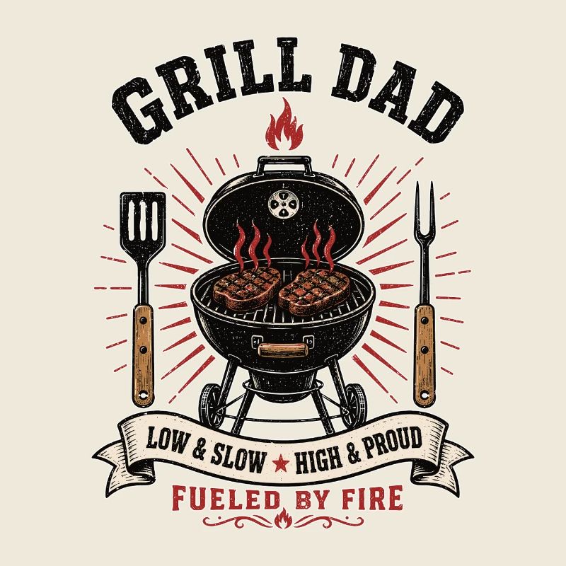Grill Papa BBQ Fueled By Fire Shirt