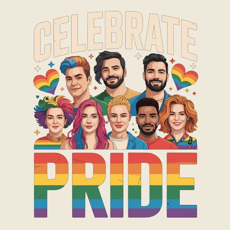 Celebrate Pride LGBTQ Rainbow