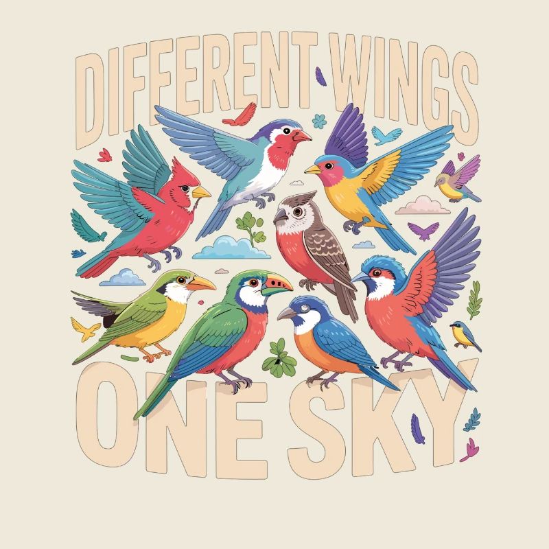 Ailes différentes, un oiseau du ciel