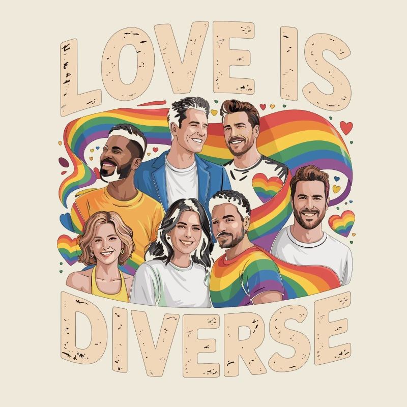 Love Is Diverse Pride Rainbow