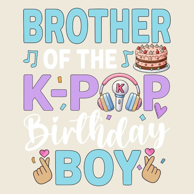 Frère du garçon anniversaire K-Pop