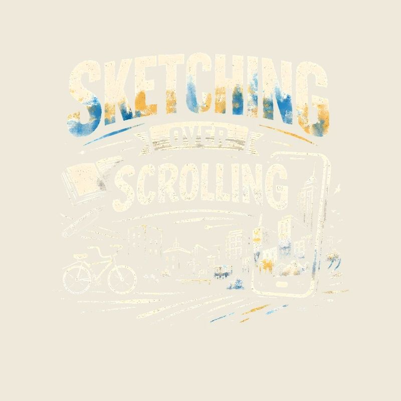 Sketching instead of scrolling | Urban Sketching