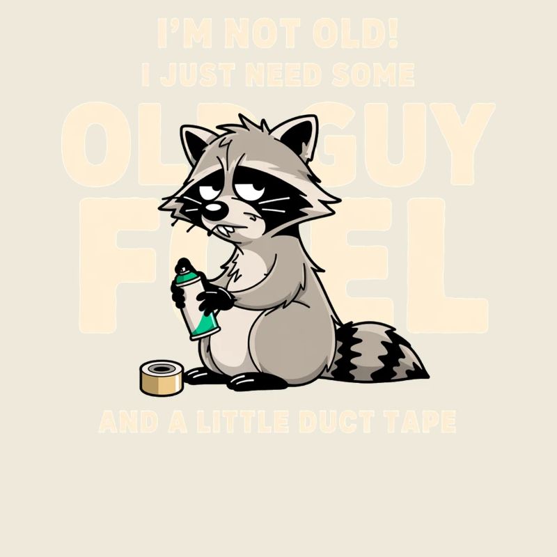 Waschbär-Treibstoff-Meme-Tee