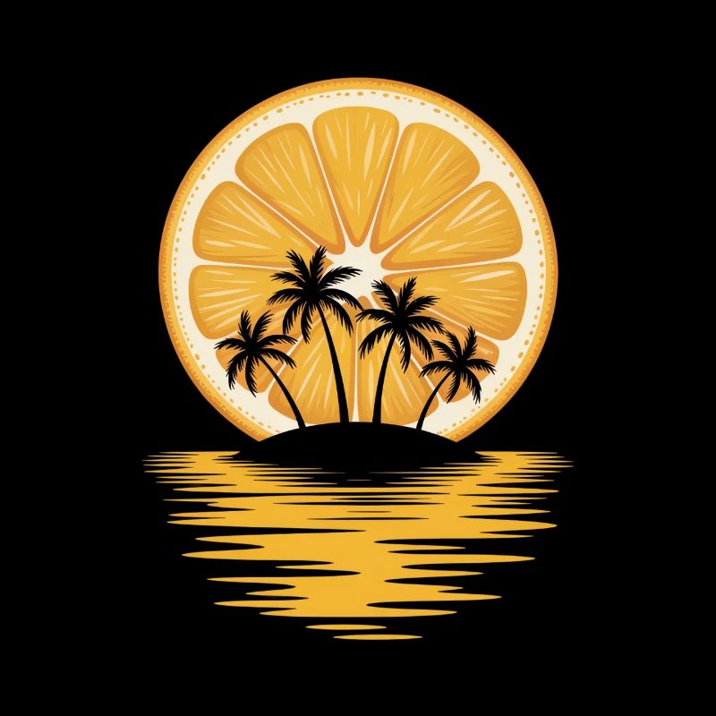 Orange Island Sunset