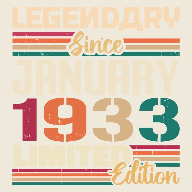 Cadeau d’anniversaire né en janvier 1933 - 1933
