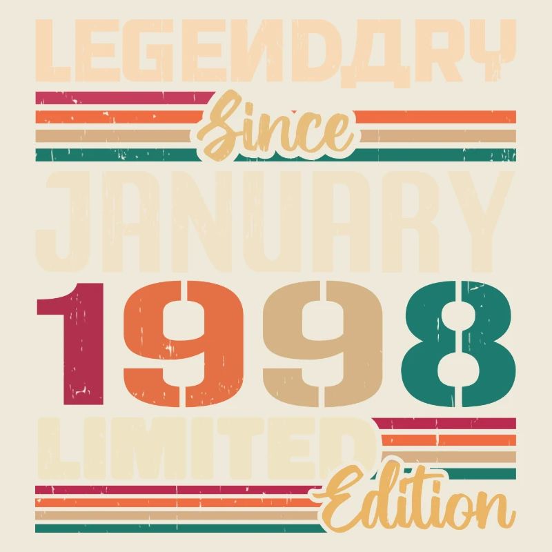 Geburtstagsgeschenk Geboren Im Januar 1998 - 1998