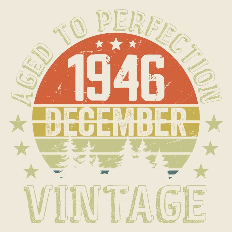 Retro Geburtstagsgeschenk - Geboren im Dezember 1946