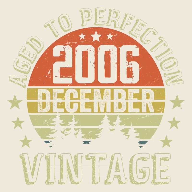 Retro Geburtstagsgeschenk - Geboren im Dezember 2006