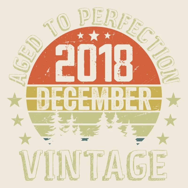 Cadeau Anniversaire Rétro - Nées En Décembre 2018