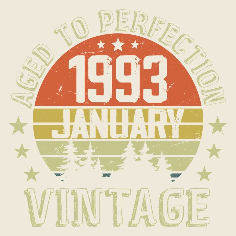 Geboren im Januar Geburtstagsgeschenk Januar 1993