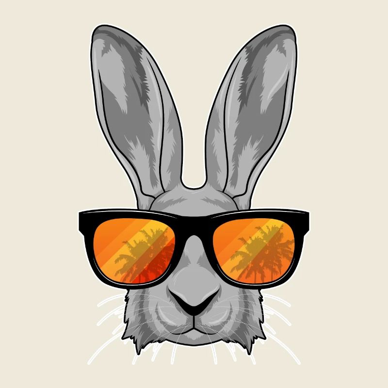 Lapin avec lunettes de soleil