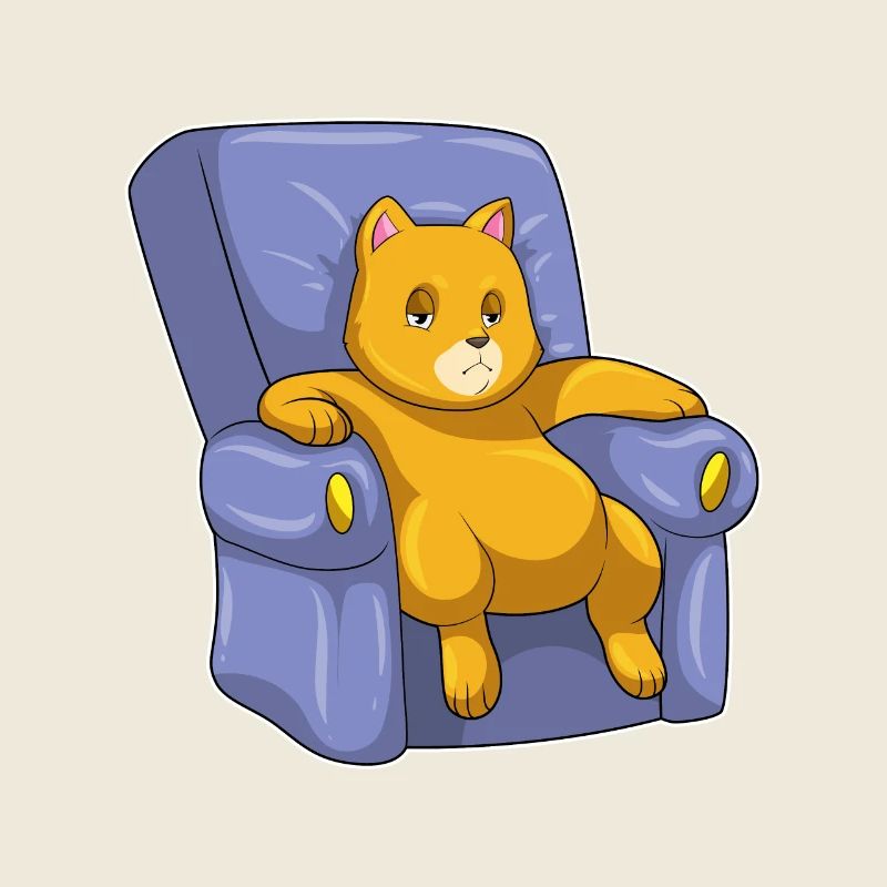 Katze mit Sofa