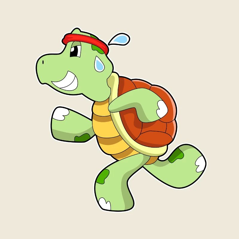 Turtle as jogger