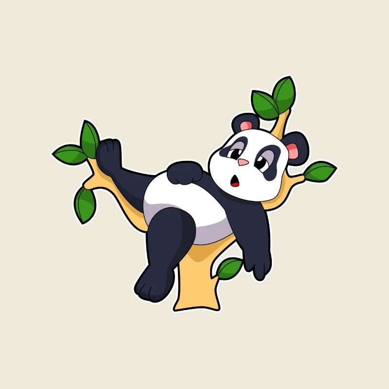 Panda auf Baum