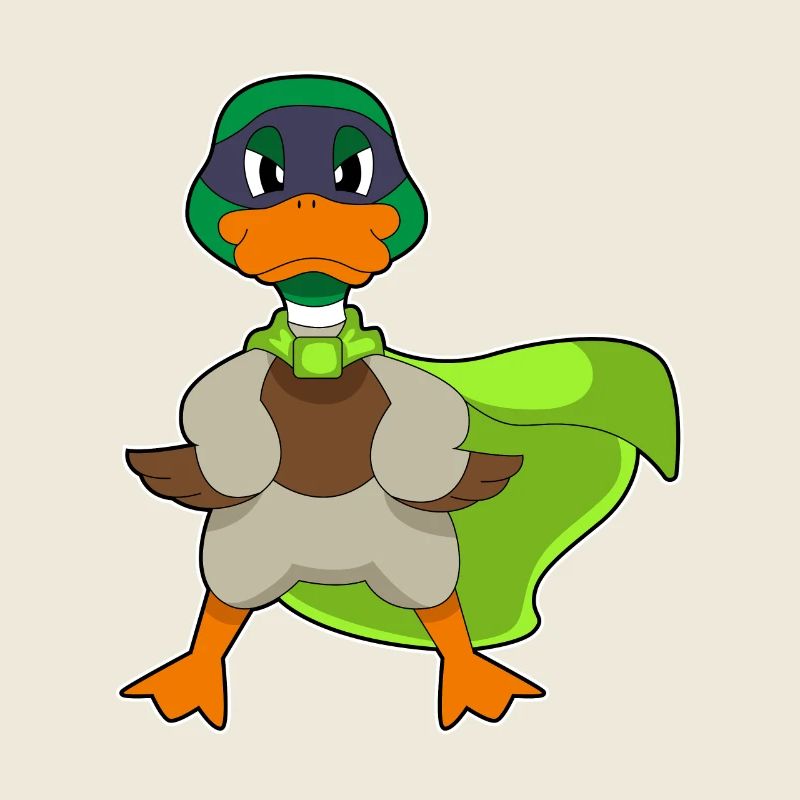 Ente Held Umhang