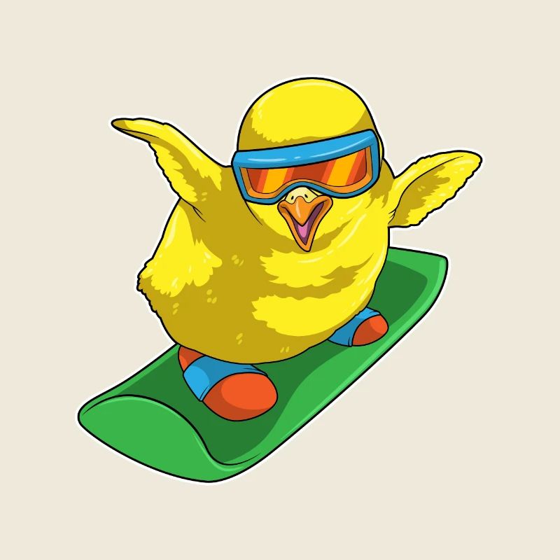 Chick Snowboarder Snowboard